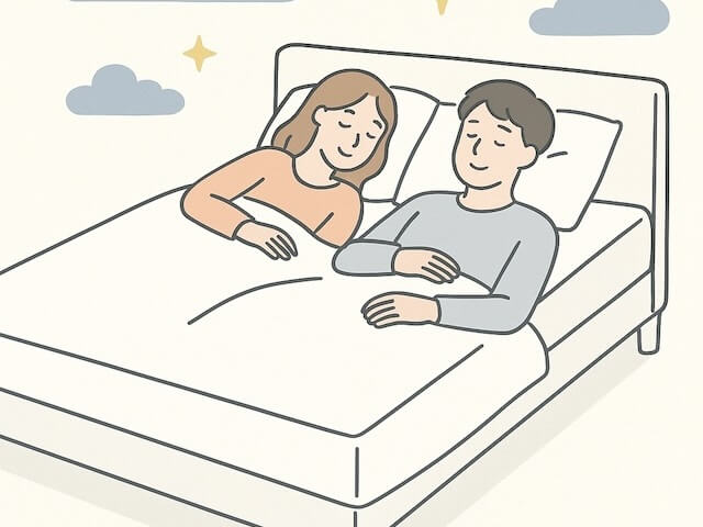 リムネマットレスで安眠の夫婦