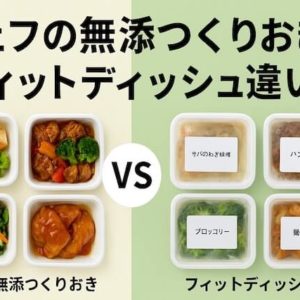 シェフの無添つくりおきとフィットディッシュの違い比較