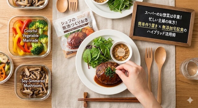 作り置き×宅配食を組み合わせて健康ライフ