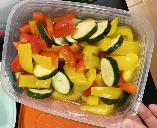 彩り野菜の「ハニーマリネ」